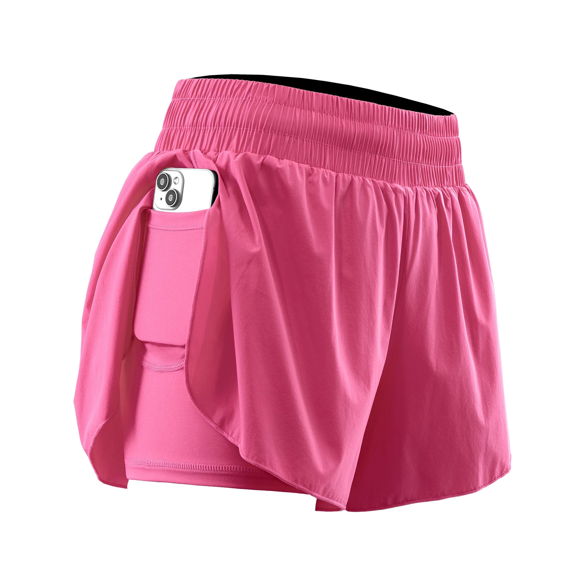 NELEUS Womens 2 in 1 Workout Yoga Shorts for Athletic Gym Running Casual Summer Short with Pocket... | Walmart (US)