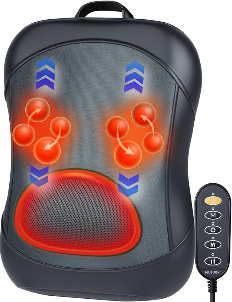 Shiatsu Back Massager with Heat : Up and Down Rolling Massage - Electric Back Massage for Pain Re... | Amazon (US)