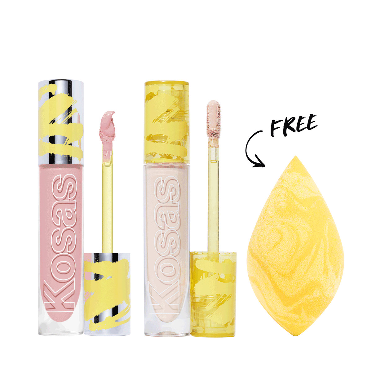 Bright Eyes Set
Color Corrector + Concealer + free Blender
Revealer Extra Bright Serum-Powered Color Corrector

Revealer Extra Bright
Serum-Powered Color Corrector

 (40)
40 total customer reviews
Illusion Pink Peach for light to medium skintones
Shade
Magic
Illusion
Fantasy
Alchemy
Supernatural
Revealer Concealer Super Creamy + Brightening Concealer

Revealer Concealer
Super Creamy + Brightening Concealer

 (2088)
2088 total customer reviews
Tone 04 N Light medium with neutral golden undertones
Shade
Tone 0.5 N
Tone 0.7 C
Tone 01 N
Tone 1.5 C
Tone 02 W
Tone 2.3 N
Tone 2.5 C
Tone 2.6 C
Tone 03 W
Tone 3.2 O
Tone 3.5 W
Tone 3.6 C
Tone 3.8 N
Tone 04 N
Tone 4.5 N
Tone 05 W
Tone 5.3 C
Tone 5.5 O
Tone 5.8 N
Tone 06 O
Tone 6.2 N
Tone 6.3 N
Tone 6.5 O
Tone 6.8 W
Tone 07 N
Tone 7.3 N
Tone 7.5 W
Tone 7.8 N
Tone 08 W
Tone 8.1 O
Tone 8.2 W
Tone 8.5 C
Tone 8.7 N
Tone 8.8 N
Tone 9.1 N
Tone 9.5 N
Tone 10 W
Tone 10.5 N
Revealer Dual-Ended Makeup Blender Concealer + Foundation Applicator

Revealer Dual-Ended Makeup Blender
Concealer + Foundation Applicator

 (83)
83 total customer reviews
Quantity-
+
Add to Bag Sale price $64$78 Value
Free Shipping on US Orders $40+
 • 
Free Returns and Exchanges
Ask our Kosas Team
Need help finding your shade? Question about a product?
See it in action







Reveal your most awake eyes
2 steps for supercharged dark circle coverage + a free Revealer Blender. Only available on Kosas.com.
Show More - read the full product description


Benefits & Ingredients

How to Use
 | Kosas