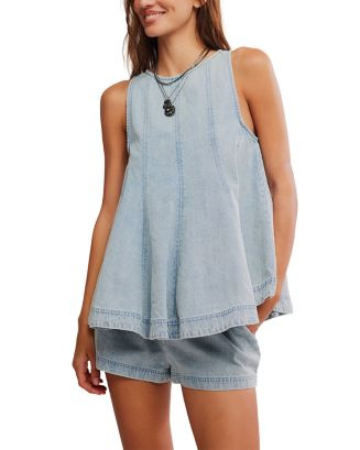 Cassius Denim Top & Shorts Set in Bleachout | Bloomingdale's (AU)