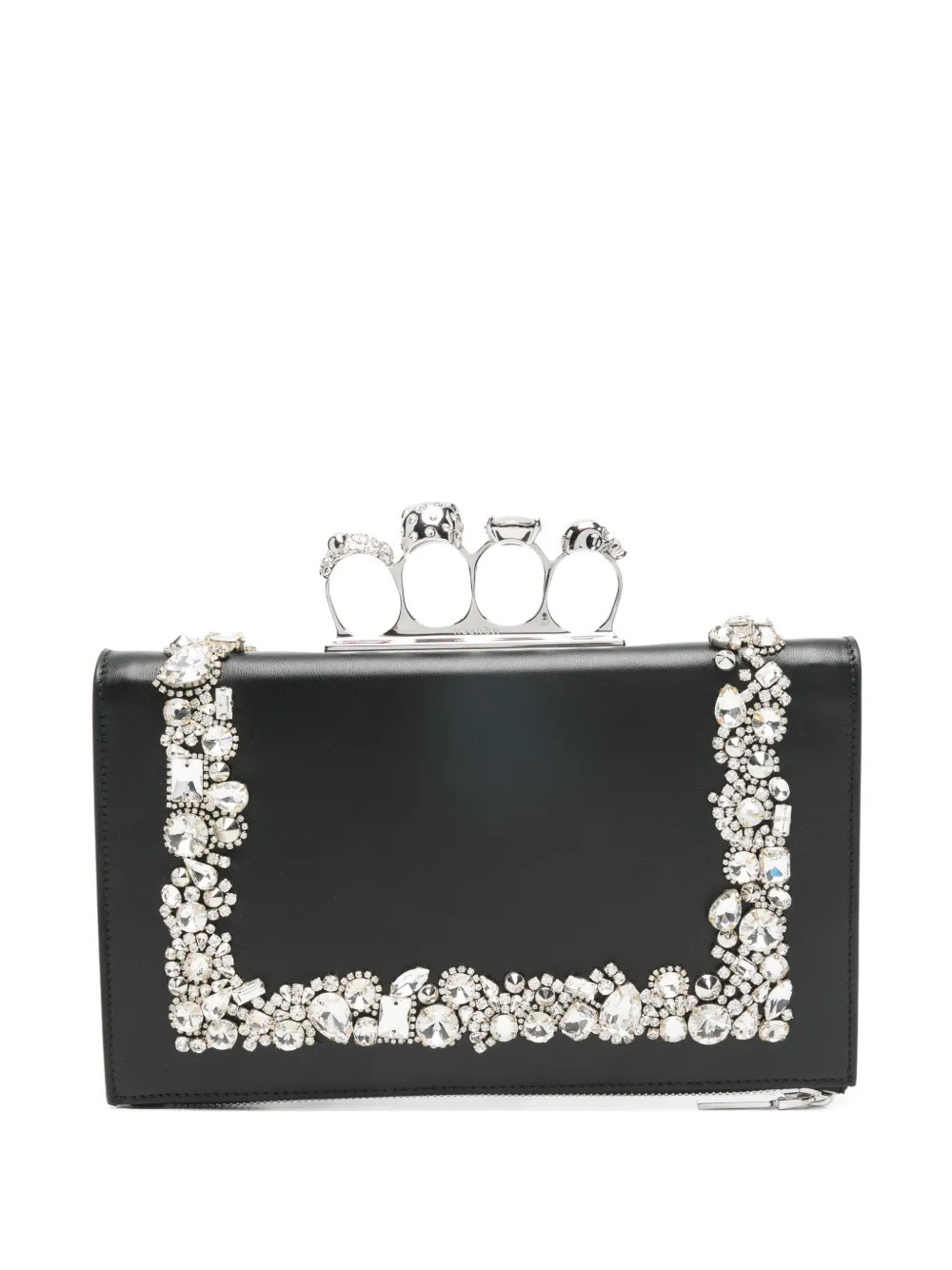 Alexander McQueen Knuckle clutch bag - Black | Farfetch Global