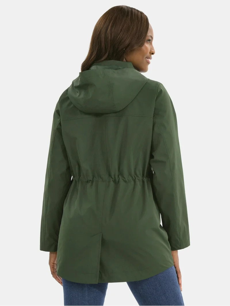 Time and Tru Women's Lightweight Anorak Jacket with Hood, Sizes XS-2X | Walmart (US)