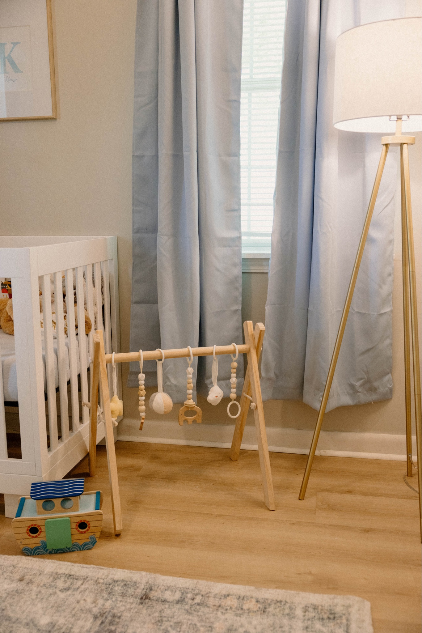 Probably should have steamed the curtains 🤪

Linked everything I could from Kemp’s nursery! His changing basket is from Design Dua 🤍

#LTKhome #LTKbaby #LTKkids