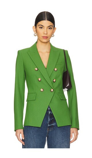 Veronica Beard Miller Dickey Jacket in Green. - size 0 | Revolve Clothing (Global)