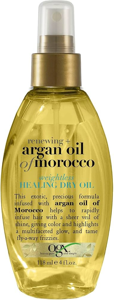 OGX Renewing + Argan Oil of Morocco Weightless Healing Dry Oil Spray, Lightweight Hair Oil Mist f... | Amazon (US)