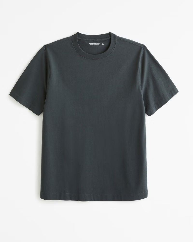 Abercrombie & Fitch Men's Classic Polished Tee in Dark Grey - Size S | Abercrombie & Fitch (US)