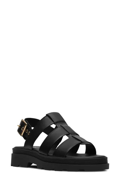 Clarks(r) Orinoco 3 Strappy Sandal in Black Leather at Nordstrom, Size 10 | Nordstrom