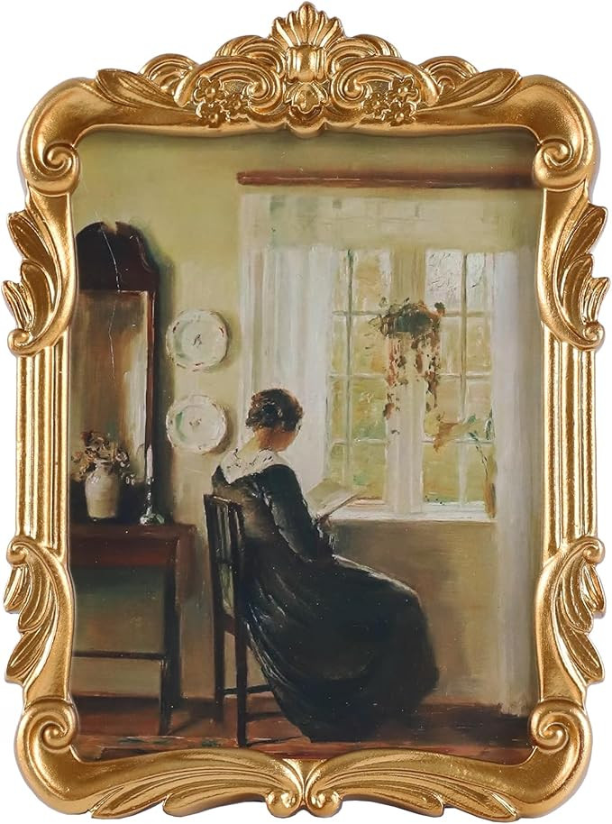 Vintage Picure Frames 5x7 Antique Victorian Gold Bronze Picture Frames for Tabletop and Wall Moun... | Amazon (US)