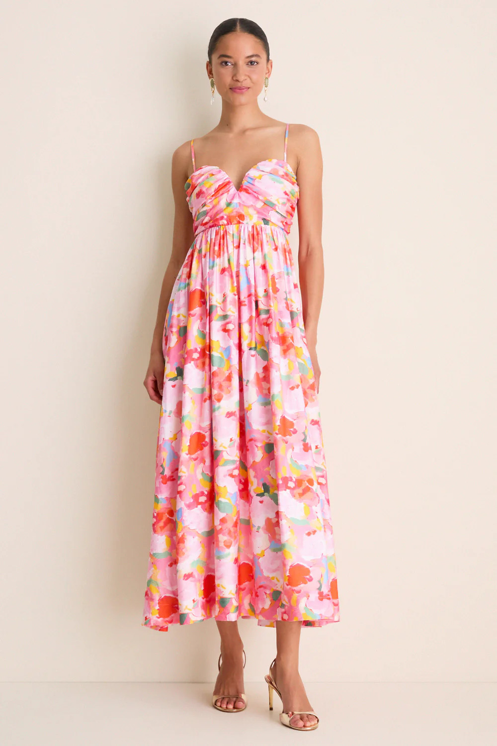 Pink Multi Watercolor Harper Maxi Dress | Tuckernuck (US)