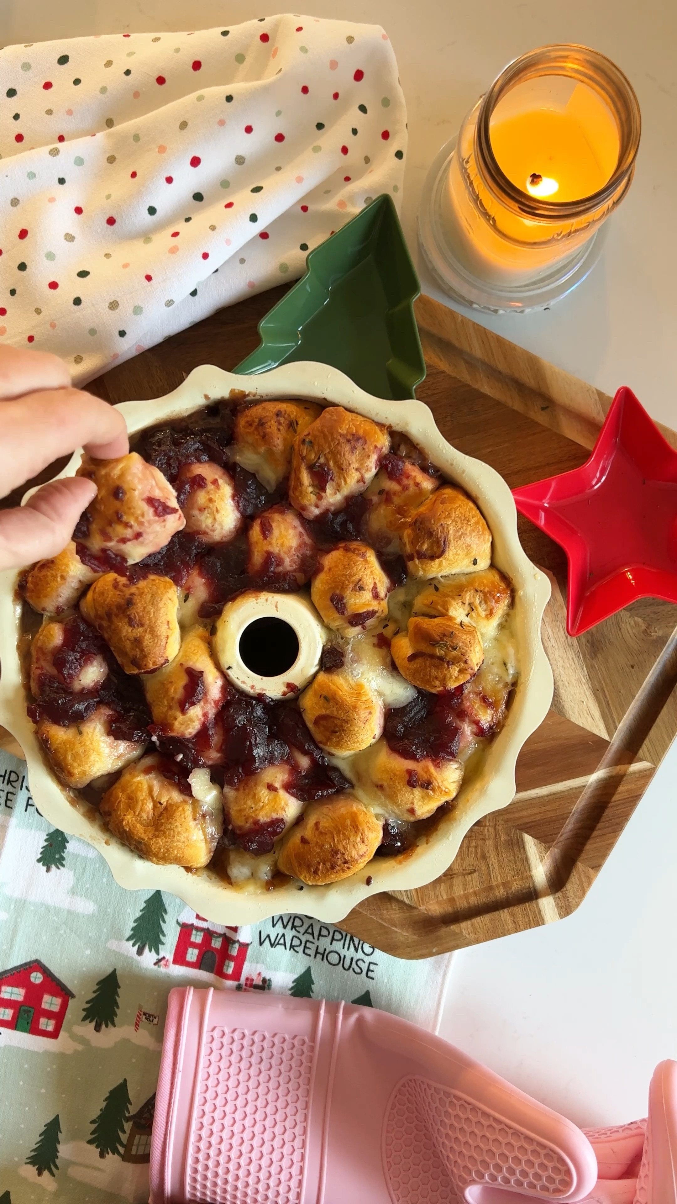 The easiest Christmas appetizer idea! These baked Brie with cranberry bites are so delish! 

#LTKWatchNow #LTKHoliday #LTKSeasonal