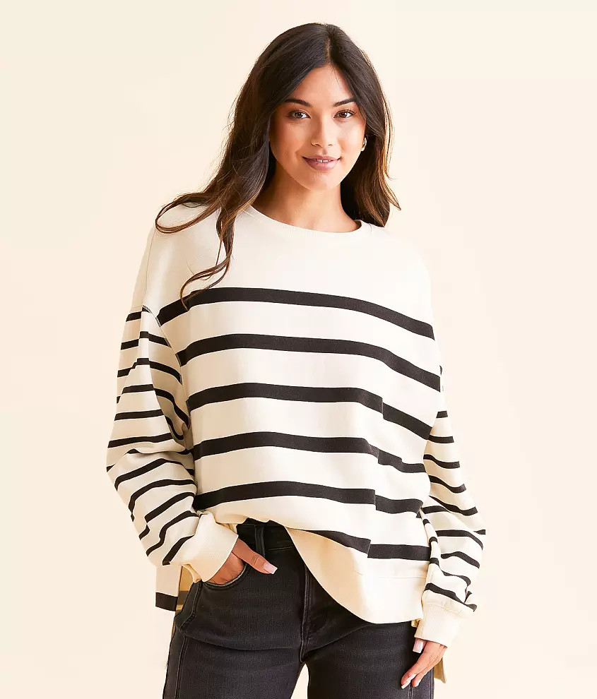 Lucille Striped Pullover | Buckle