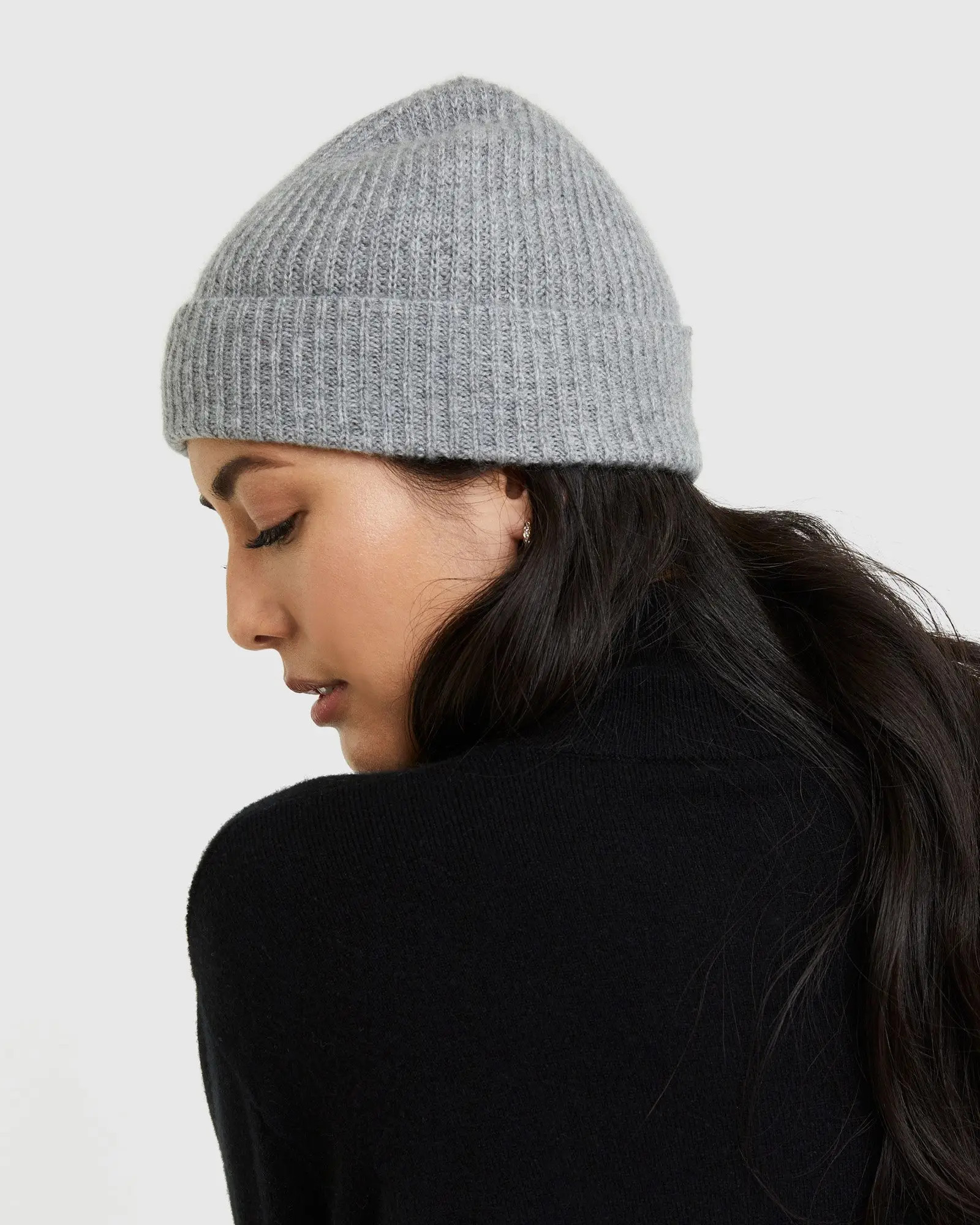 Cashmere Beanie | Quince in Heather Grey | Quince