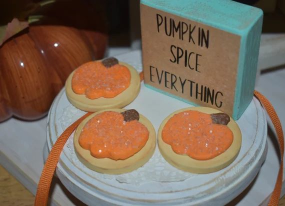 Pretend Pumpkin Cookies Halloween or Fall  Play Kitchen Add Ons | Etsy (US)