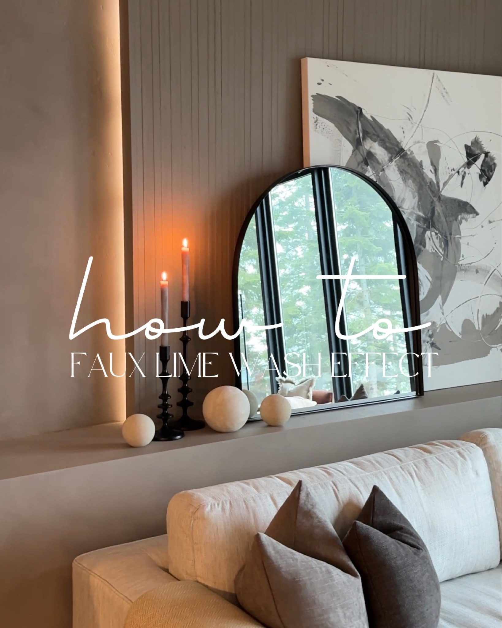 Faux Lime Wash effect using paint

#LTKhome #LTKover40