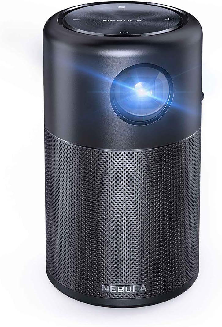 Anker Nebula Capsule, Smart Wi-Fi Mini Projector, Black, 100 ANSI Lumen Portable Projector, 360°... | Amazon (US)