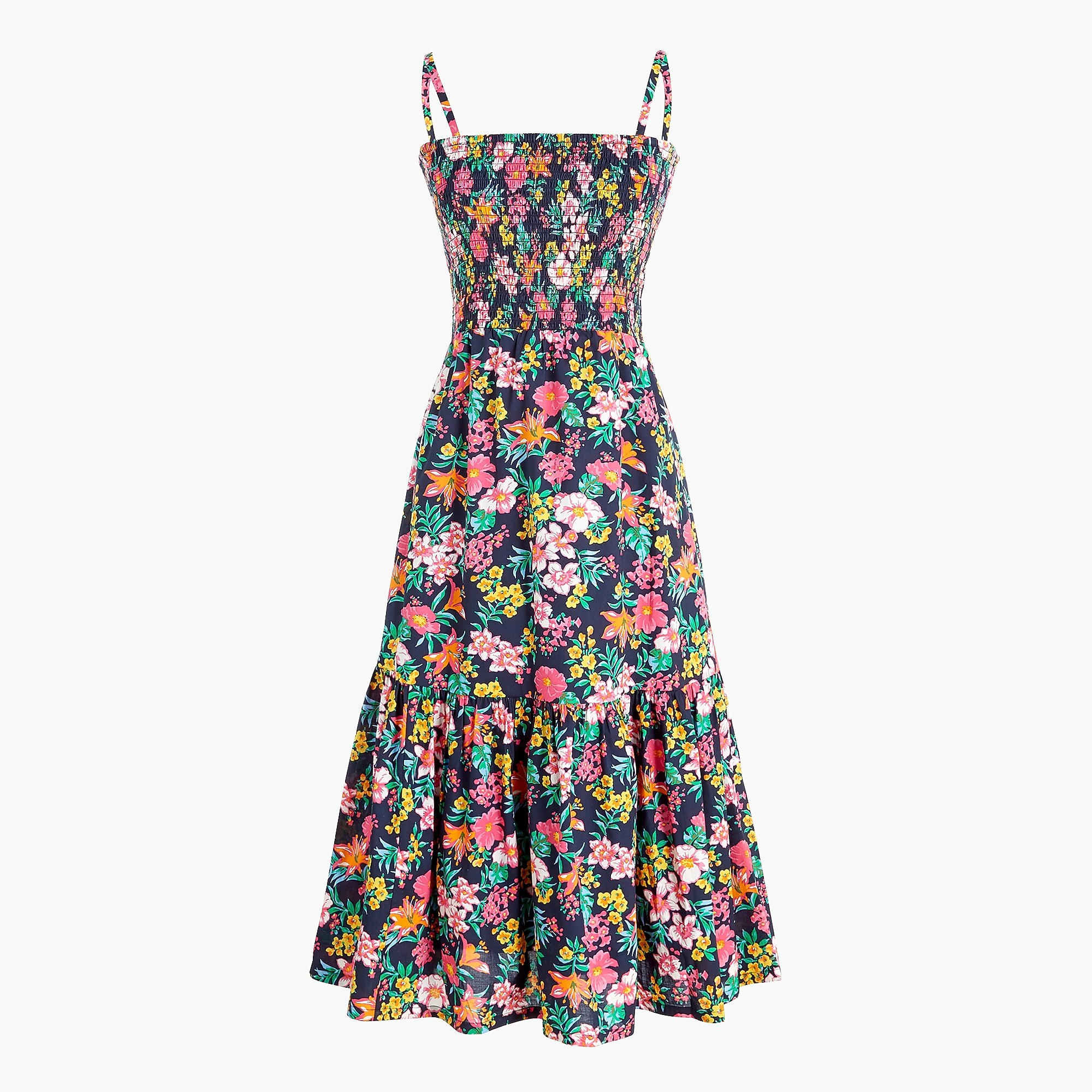 Smocked top midi dress | J.Crew Factory