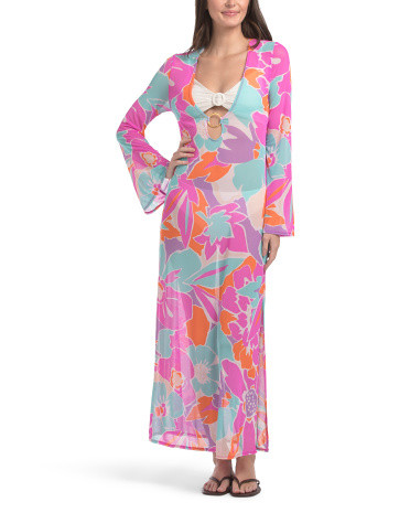 Amalfi Mesh Cover-Up Maxi Dress | Marshalls