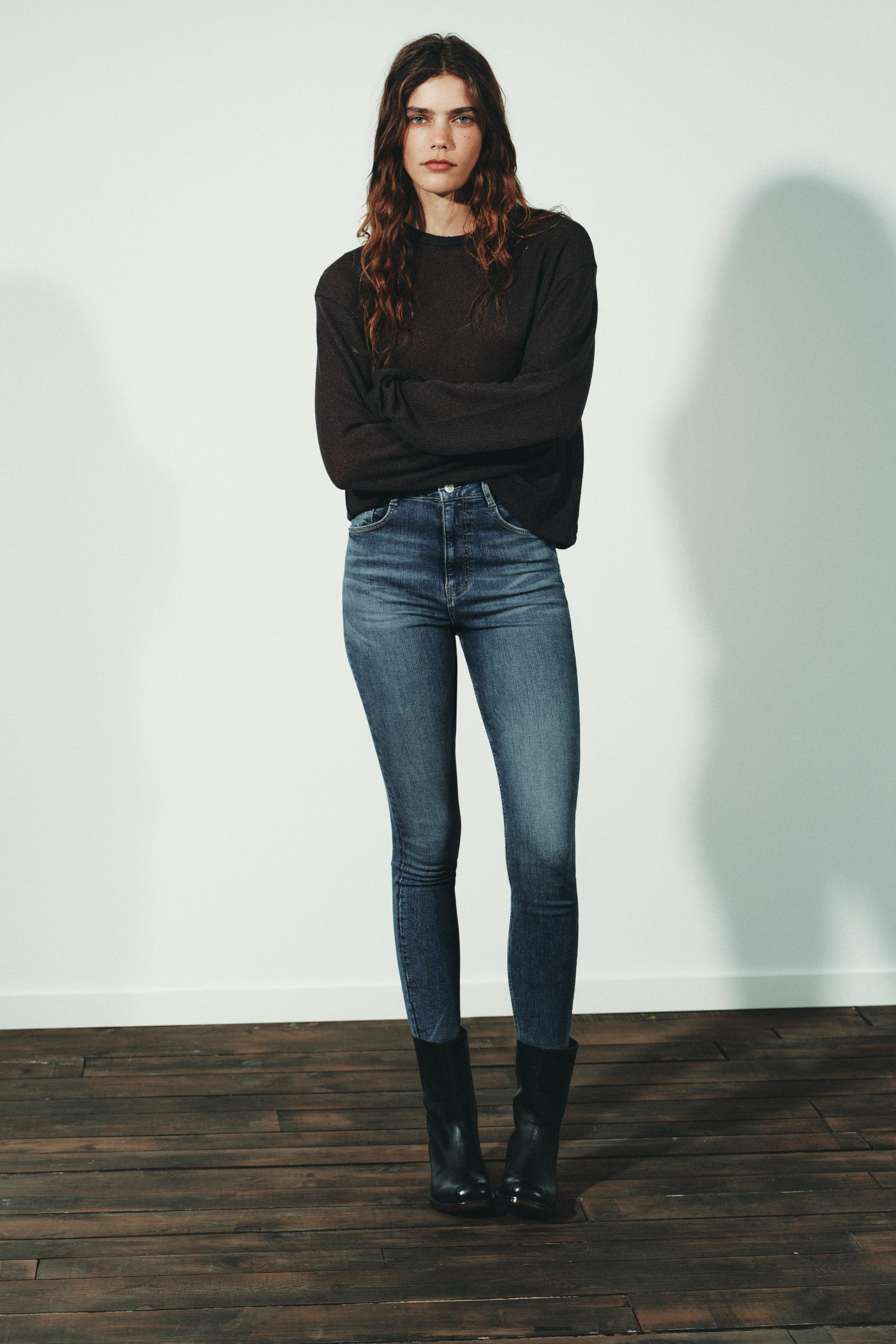 TRF HIGH-WAIST SKINNY JEANS | Zara UK