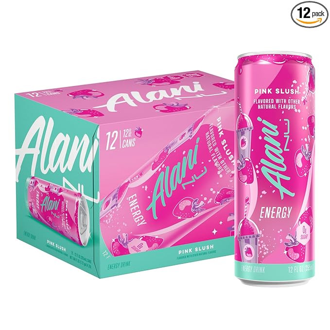 Alani Nu PINK SLUSH Sugar Free Low Calorie Energy Drinks | 200mg Caffeine | Paris Hilton x Alani ... | Amazon (US)