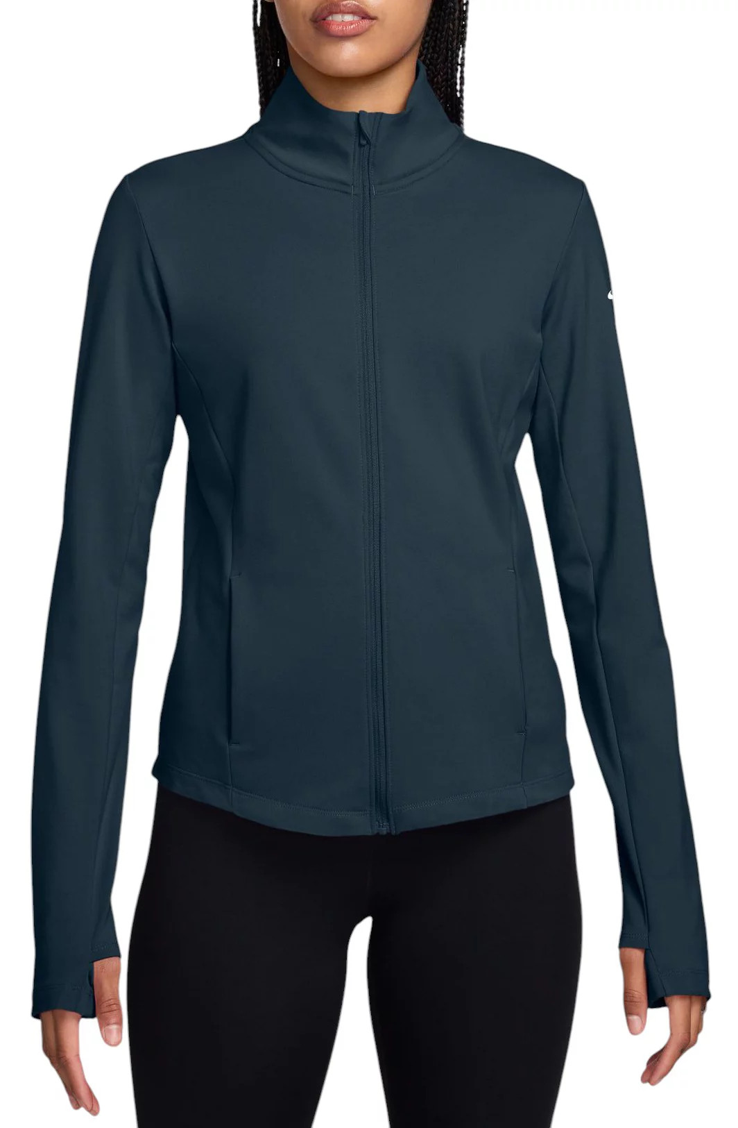 Nike Women's One Dri-FIT Full Zip Midlayer Jacket, XL, Armory Navy | DICK'S Sporting Goods