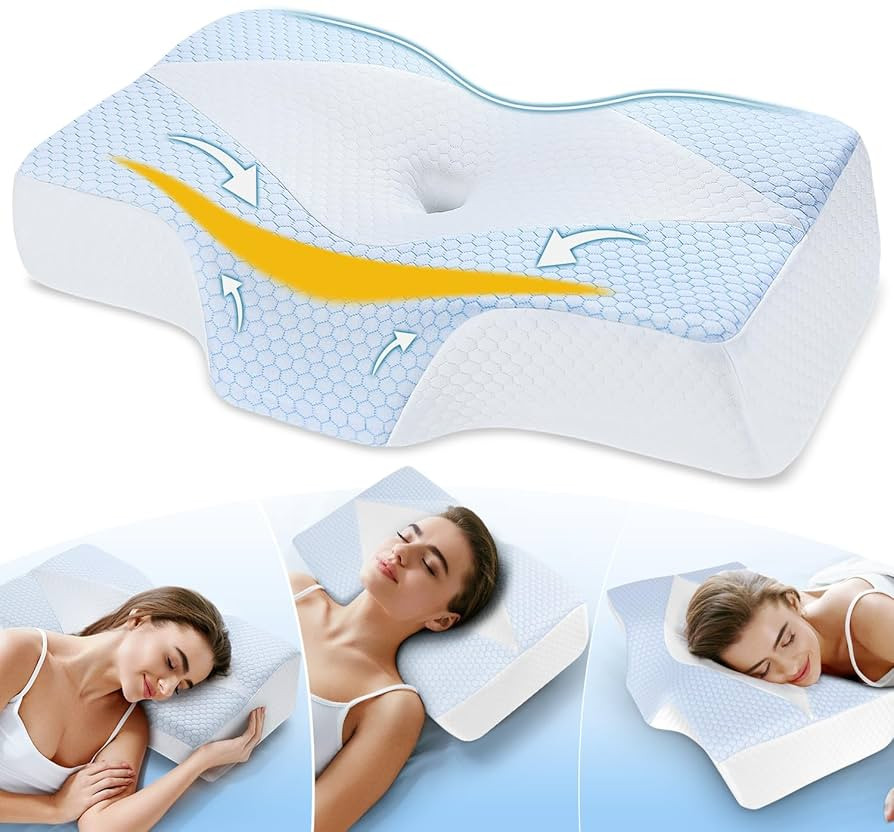 Mkicesky Orthopedic Memory Foam Pillow for Neck Shoulder Pain Relief - Ergonomic Neck Support Sle... | Amazon (CA)
