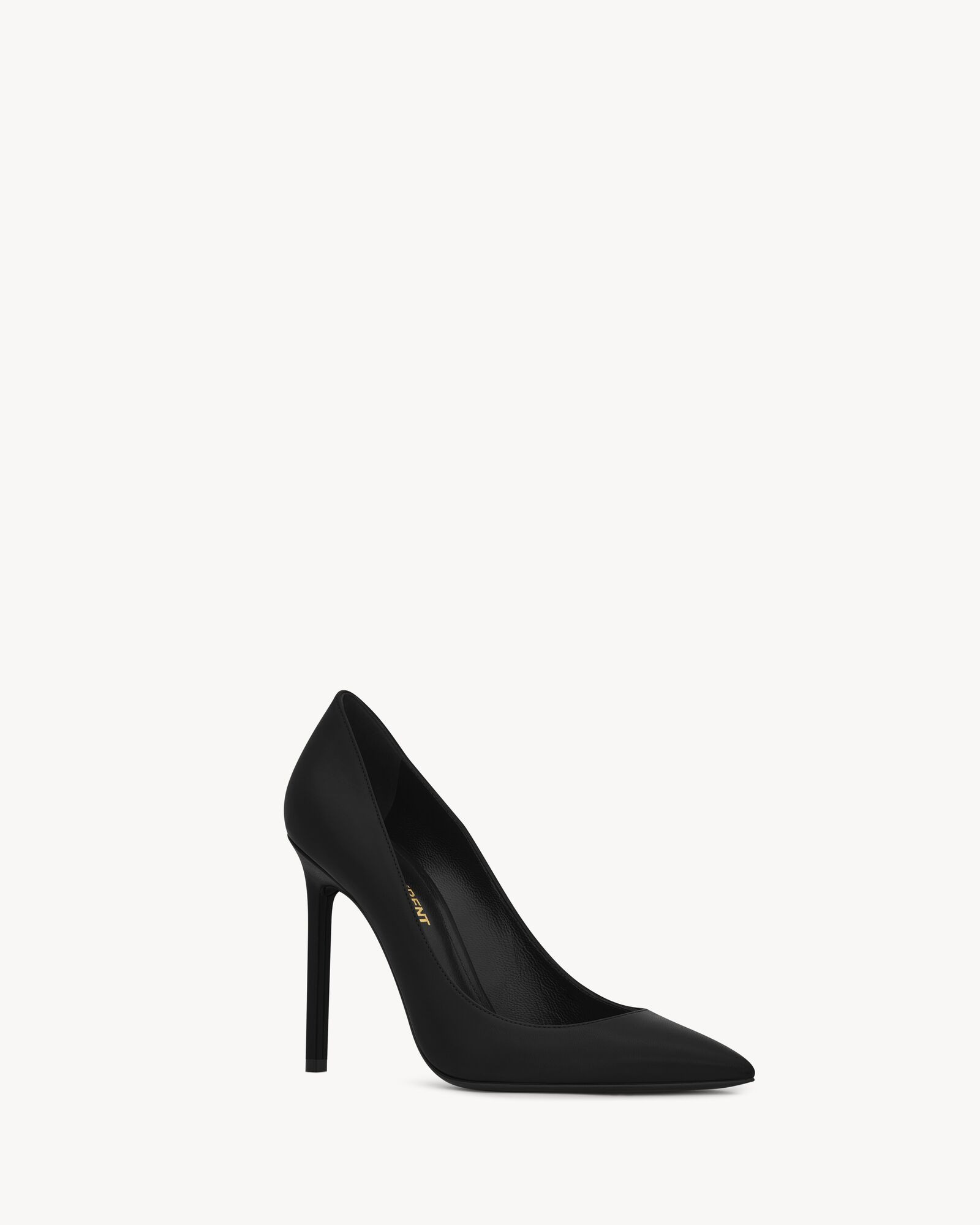 pumps with square stiletto high heel and low-cut vamp. we recommend selecting half size smaller ... | Saint Laurent Inc. (Global)