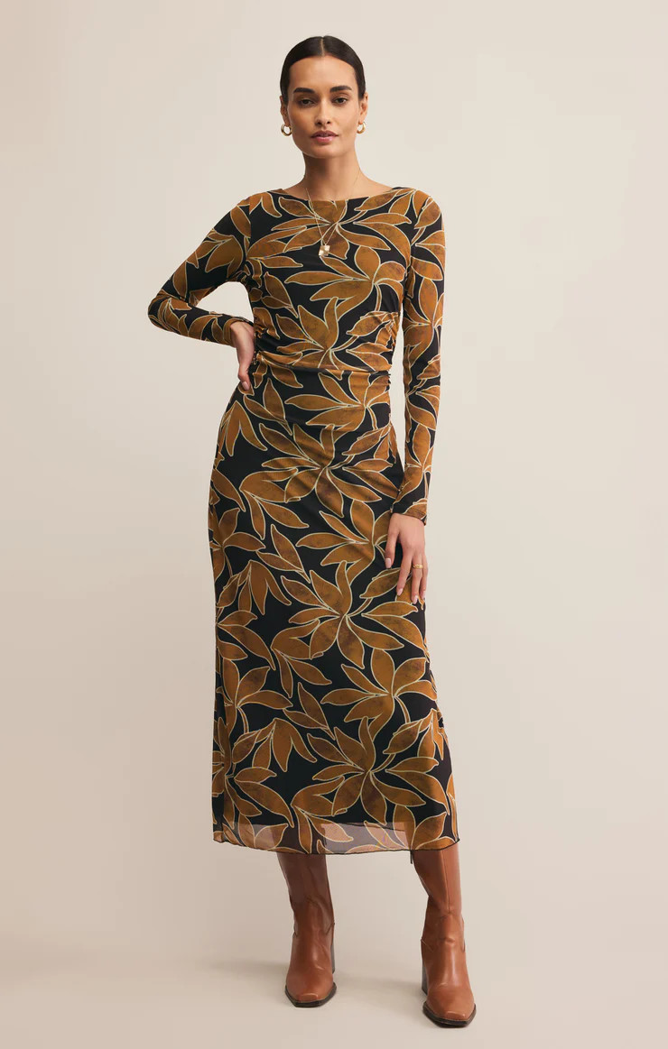 Spellbound Mesh Floral Midi Dress | Z Supply