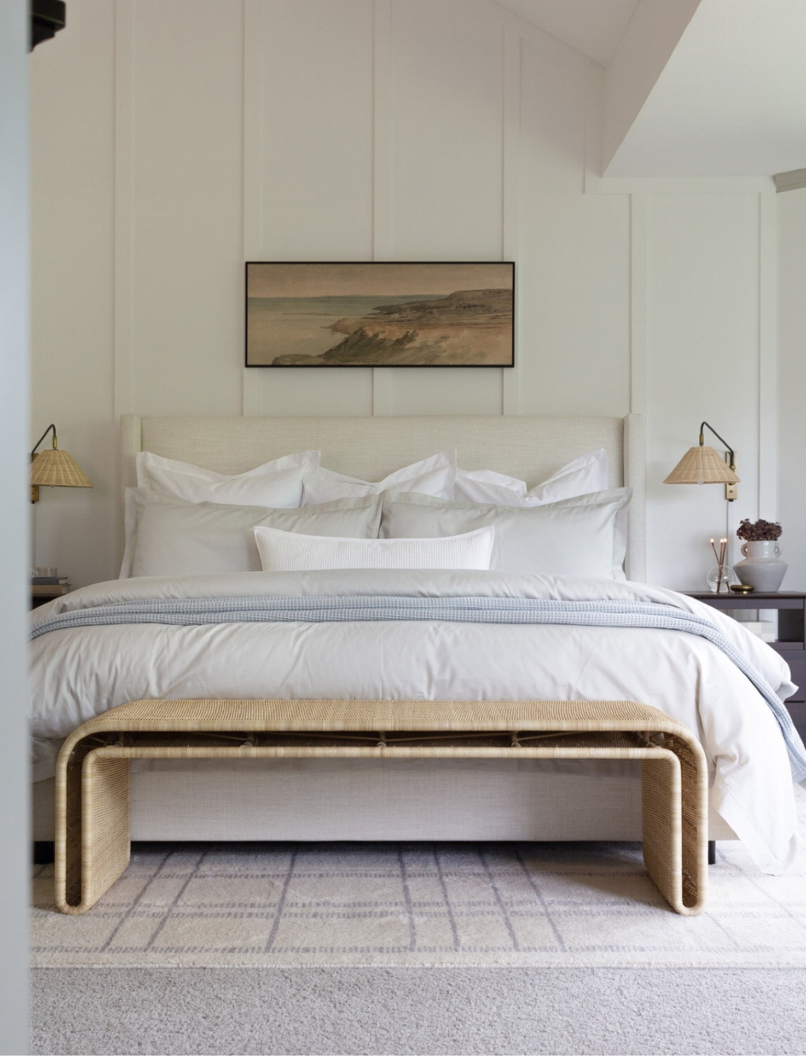 Primary Bedroom Details.

Bedding Colors from Boll & Branch:
Sheets: White
Duvet Cover: Mist
Waffle Blanket: Shore 

Bed Frame Color: Talc #LTKxPrimeDay

#LTKstyletip #LTKhome