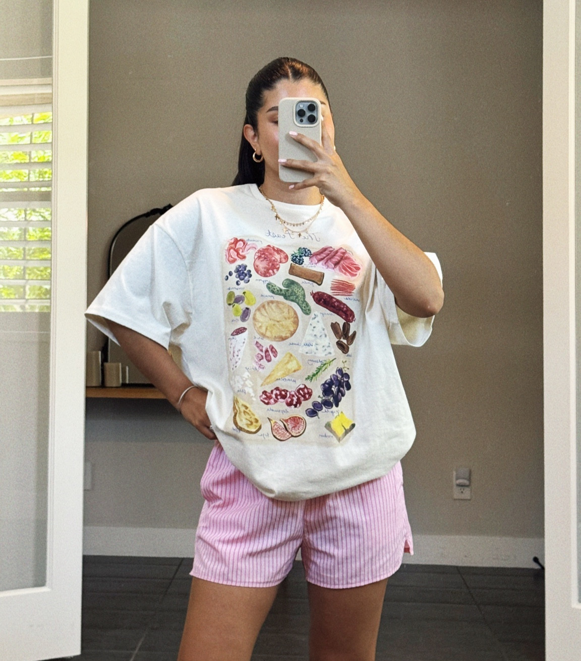 Summer graphic tee and boxer shorts 🩷🫒 my uniform all summer!! 

#LTKStyleTip #LTKFindsUnder50