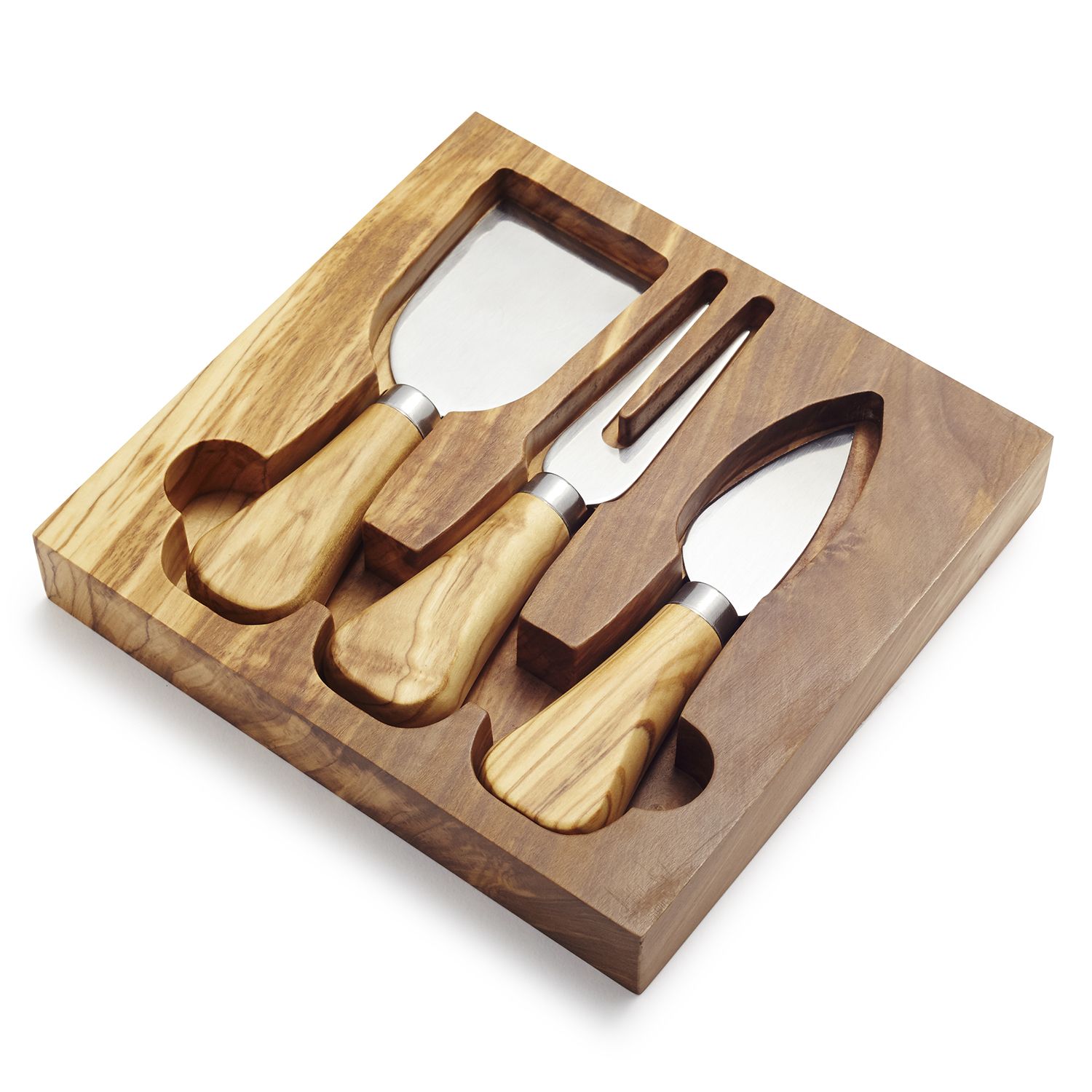 Olivewood Cheese Knife Set | Sur La Table
