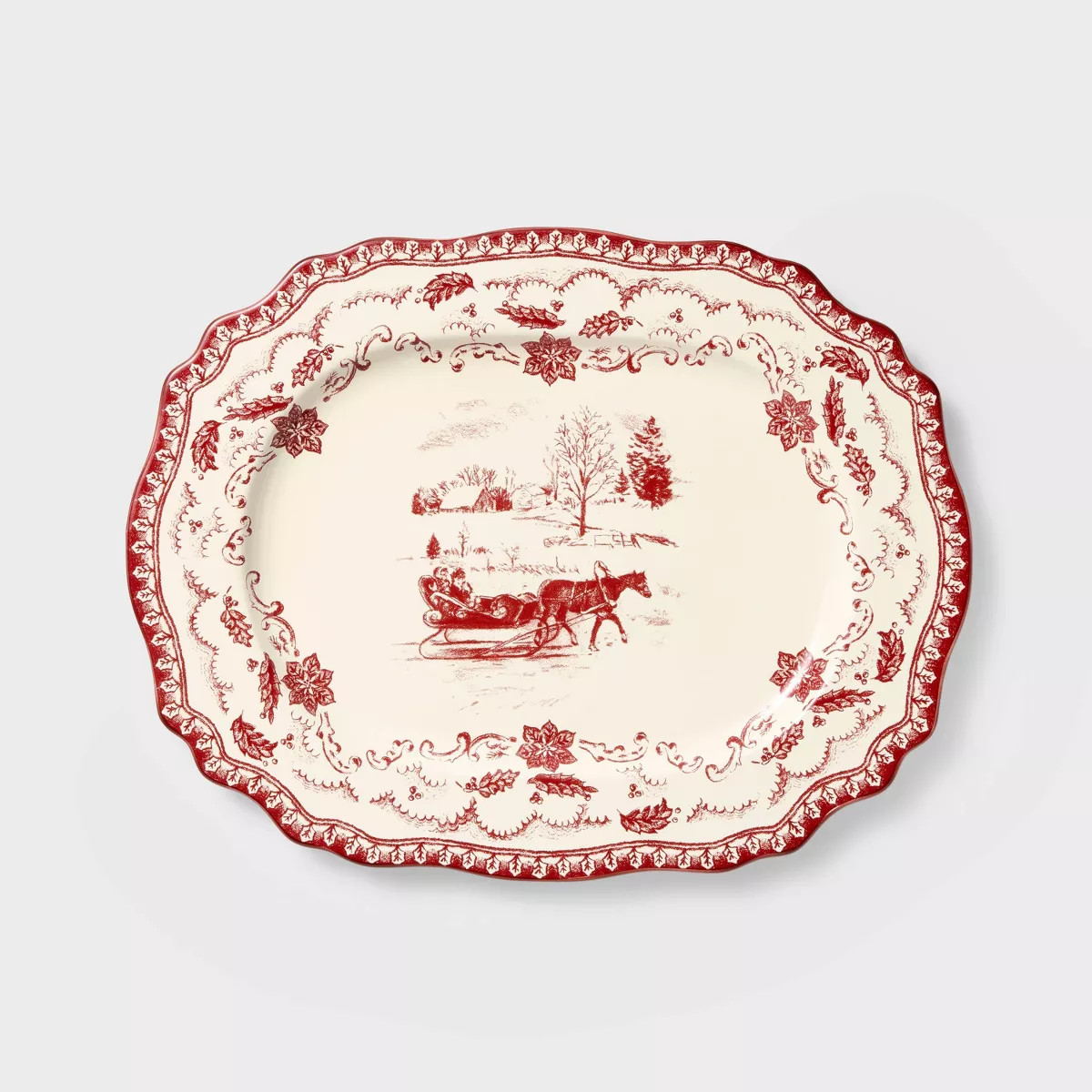 Stoneware Oval Serving Platter - Threshold™ designed with Studio McGee | Target