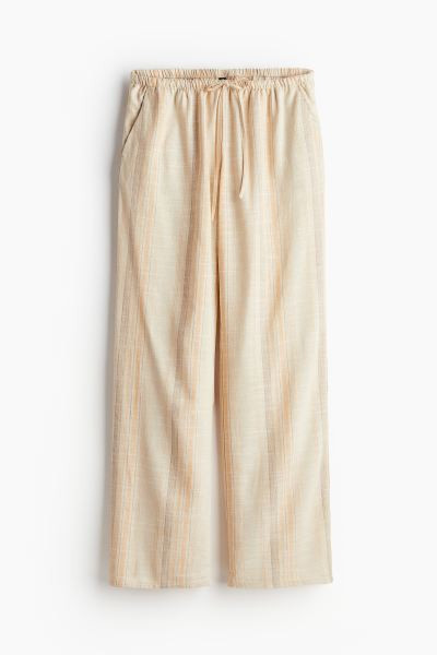 Linen-blend Pull-on Pants | H&M (US + CA)