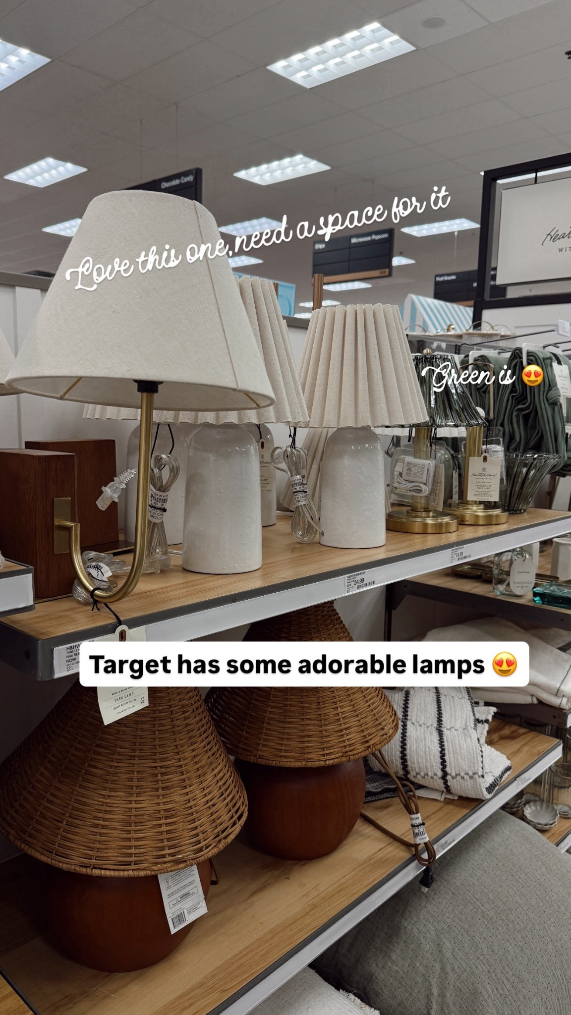 The lamp isle at Target always gets me! The bookshelf lamp is gorgeous. I linked a few others online that are adorable! Table lamps are my favorite! 

#targethomedecor #targetlamp 

#LTKFindsUnder50 #LTKHome