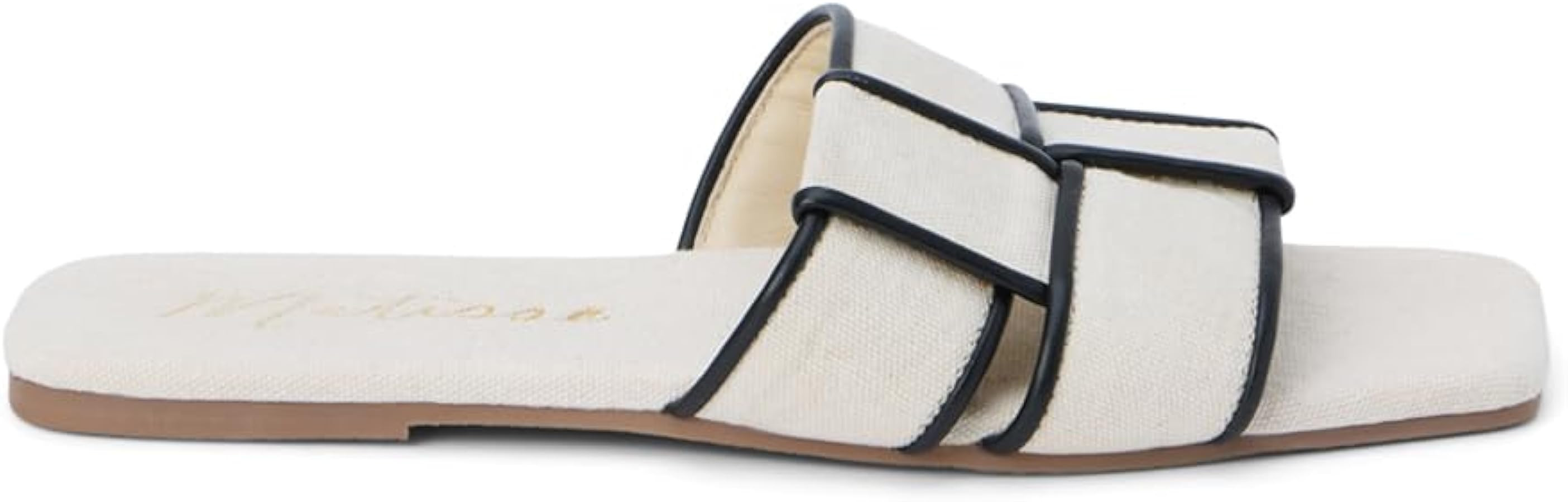 Matisse Womens Biscayne Slide Flat Casual Sandals Casual - Black | Amazon (US)