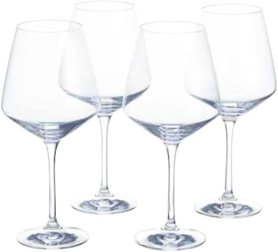 Home Decorators Collection Genoa 26.5 oz. Lead-Free Crystal Red Wine Glasses (Set of 6) | Amazon (US)
