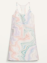 Sleeveless PowerSoft Performance Racer-Back Mini Swing Dress for Women | Old Navy (US)