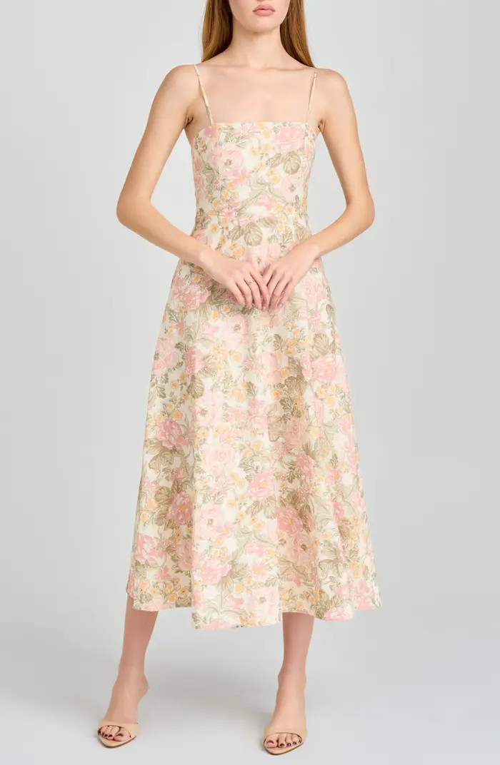 Josefina Floral Fit & Flare Midi Dress | Nordstrom