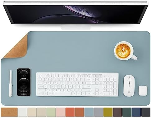 Cork Desk Mat - Dual-Sided Desk Pad for Office and Home - Desk Organization and Accessories - Ide... | Amazon (US)