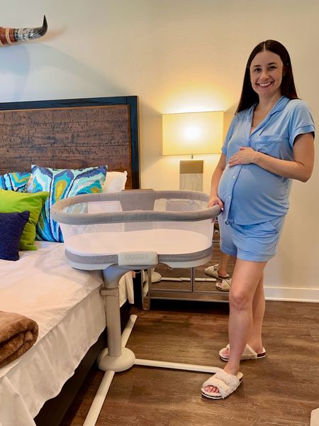 Excited for trying our Halo BassiNest Luxe by @halosleep with baby #2! #ad #halosleep It swivels easily for access to baby. The bassinet is designed to detach and become a portable nest for around the home! The adjustable height of the BassiNest fits beds up to 33”. The real icing on the cake is the soothing sounds, vibrations and ambient light that can be used with baby! 

#LTKbaby #LTKbump #LTKfamily