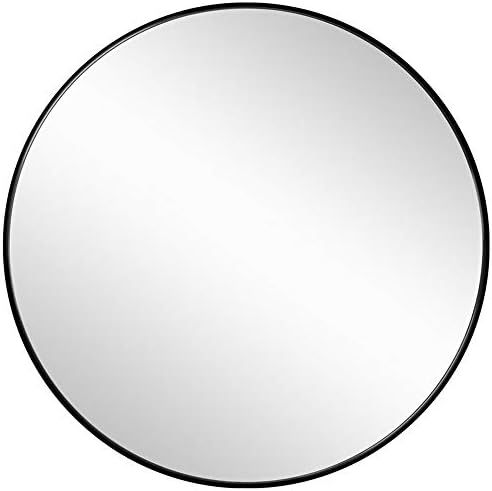 42" Round Wall Mirror, Metal Frame Circle Bathroom Mirror, Large Round Mirror, Large Mirror for W... | Amazon (US)