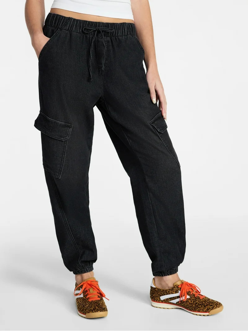 No Boundaries Cargo Jogger Pants, Women's | Walmart (US)