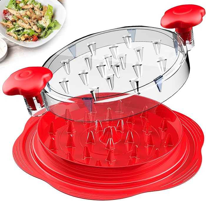 Chicken Shredder Large Chicken Breast Shredder Tool Twist with Brush&Fork, Visible Meat Shredder ... | Amazon (US)