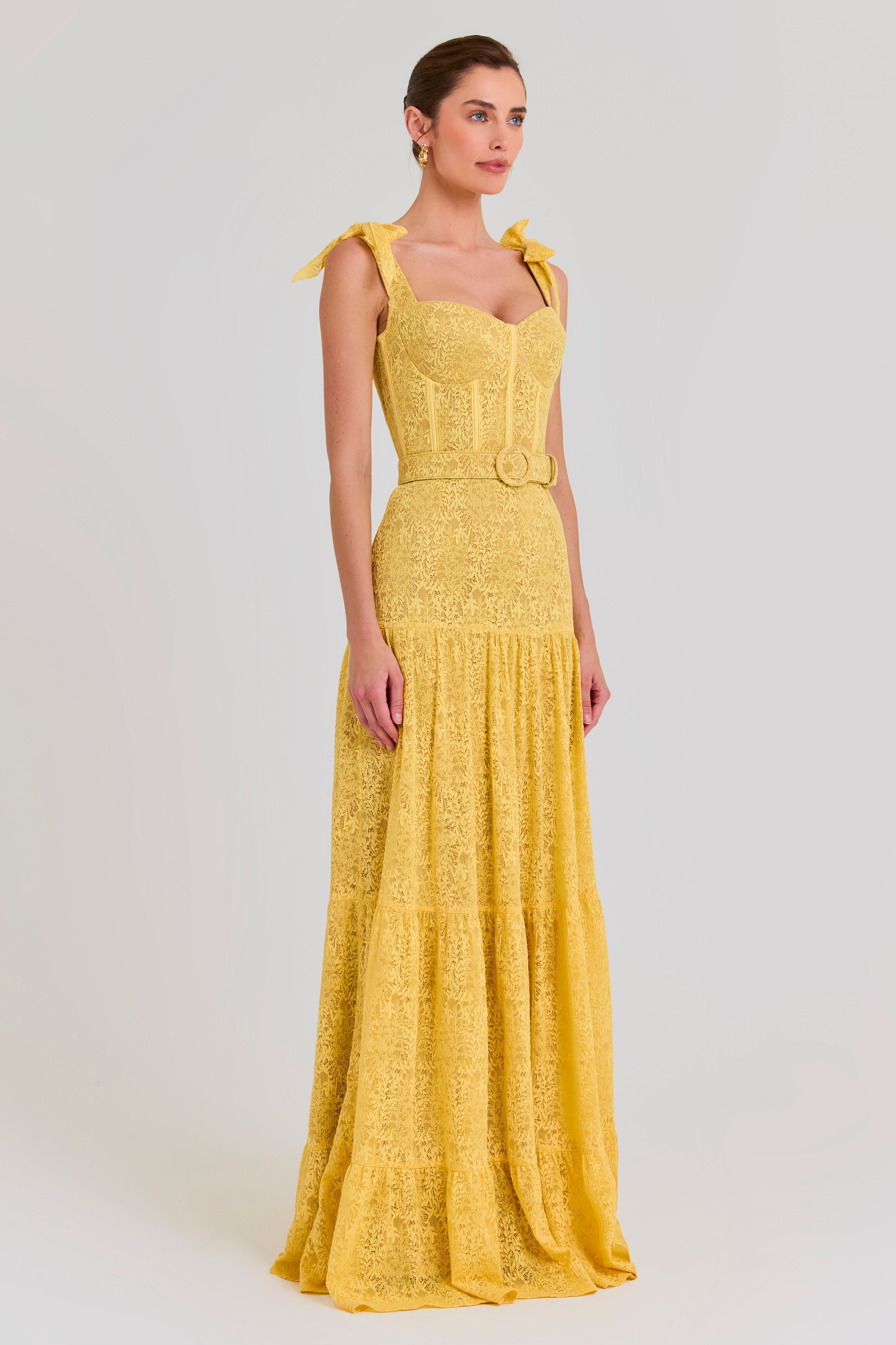 Miranda Yellow Dress | Nadine Merabi