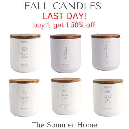 Candles perfect for fall are buy 1, get one!  Last day!

Fall decor 
Home decor
Gift idea
Coffee table decor 
Living room decor
Home decor 
Shelf decor

#LTKSeasonal #LTKunder50 #LTKhome