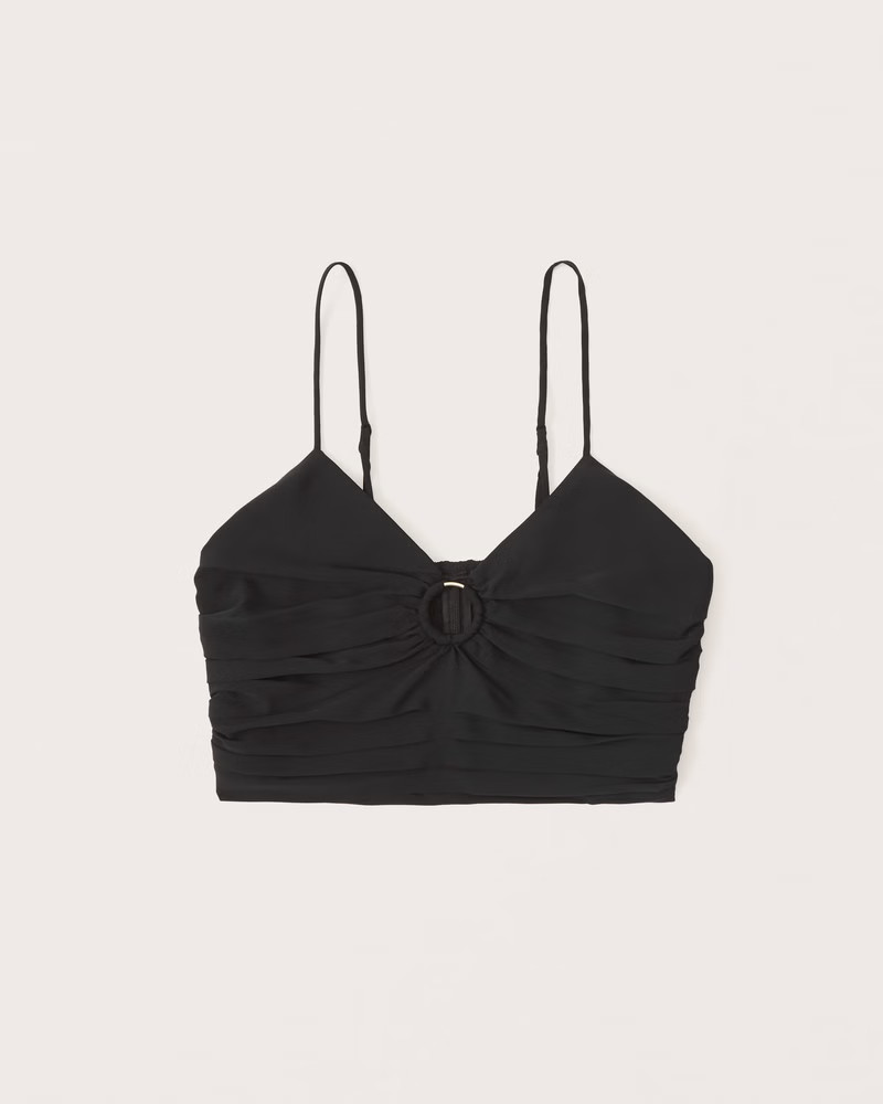 Women's Ruched O-Ring Top | Women's Tops | Abercrombie.com | Abercrombie & Fitch (US)