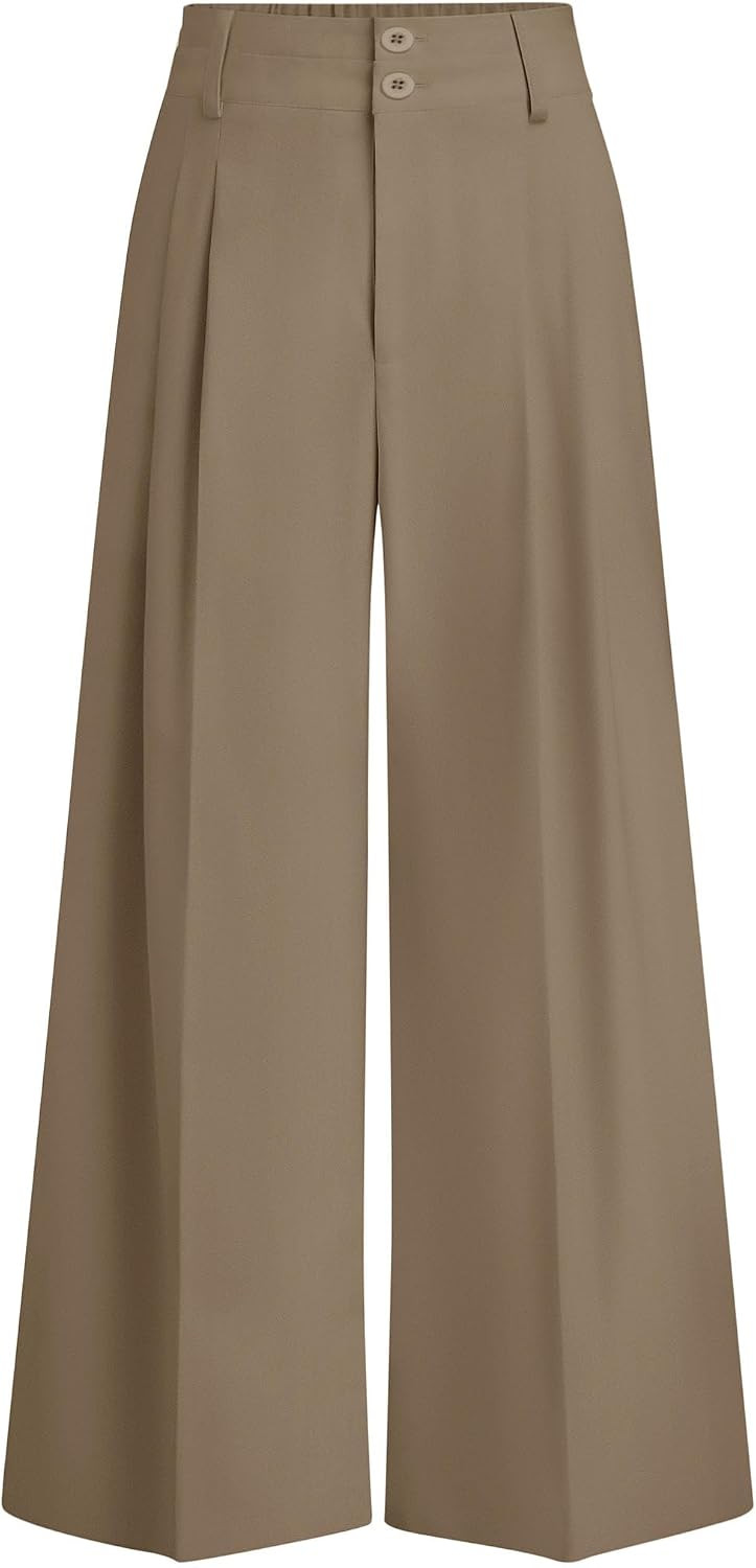 PRETTYGARDEN Women's High Waisted Wide Leg Dress Pants | Amazon (US)