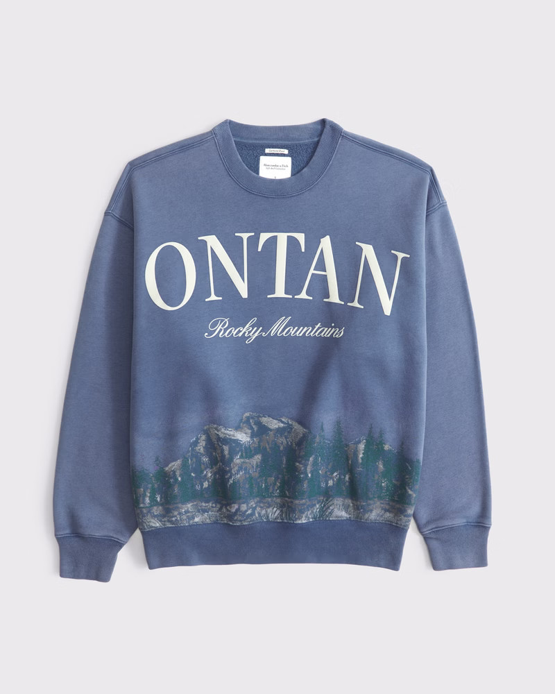 Scenic Rocky Mountains Vintage Sunday Crew | Abercrombie & Fitch (US)