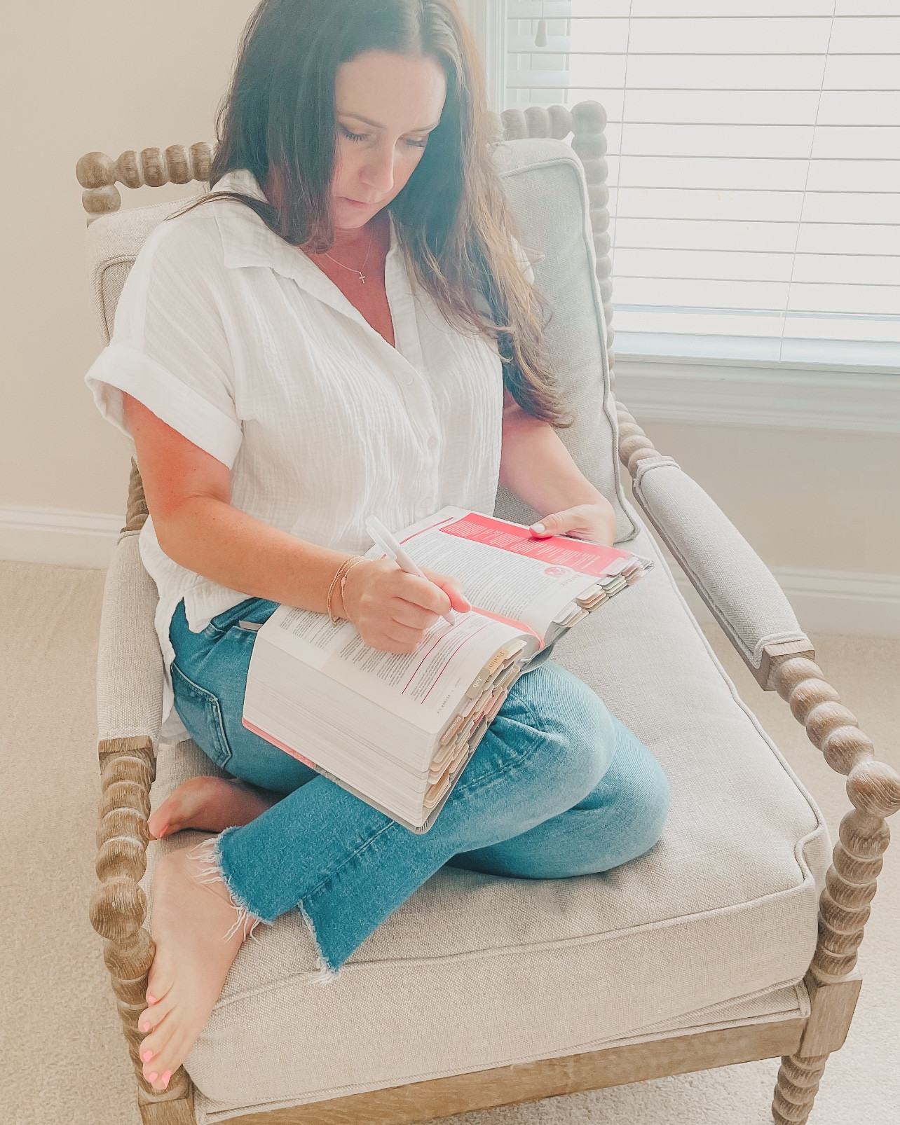 Some of my favorite spiritual items. I am a woman who loves Jesus and I wanted to share some of my favorite items I have purchased for my family. The Bible tabs are great for the whole family. I have the ones I use listed and then bought the leather ones for my Husband and our boys Bibles. The Highlighters are great and don’t bleed through the other pages. My cross necklace I wear everyday and layer it with other pieces. I also shared the Bible’s I bought my kids when they were younger. I purchased little scripture notes to put in the boys lunches or leave them a little note to let them know they are loved and thought of daily. There is nothing better in life to me than Jesus and my family ♥️

#LTKHome #LTKFamily