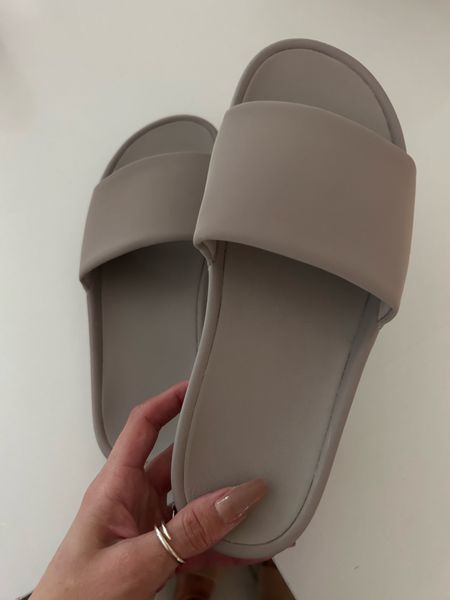 $20 lulu lookalike slides! Love these and they’re so comfortable! 
