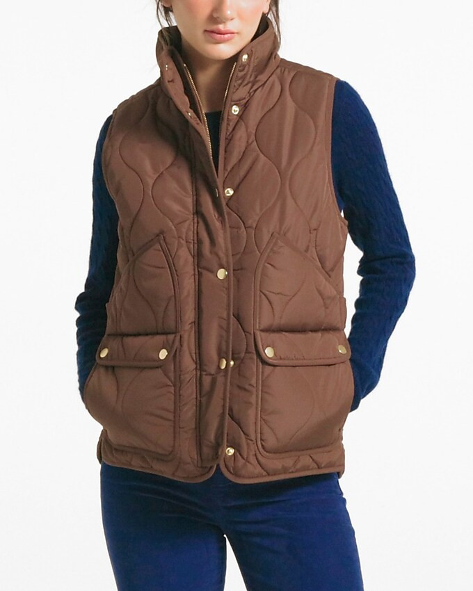 IN YOUR SHOPPING BAGNew quilted excursion vestItem BK66721 REVIEWS$148.00Select Colors$117.9940% ... | J. Crew US